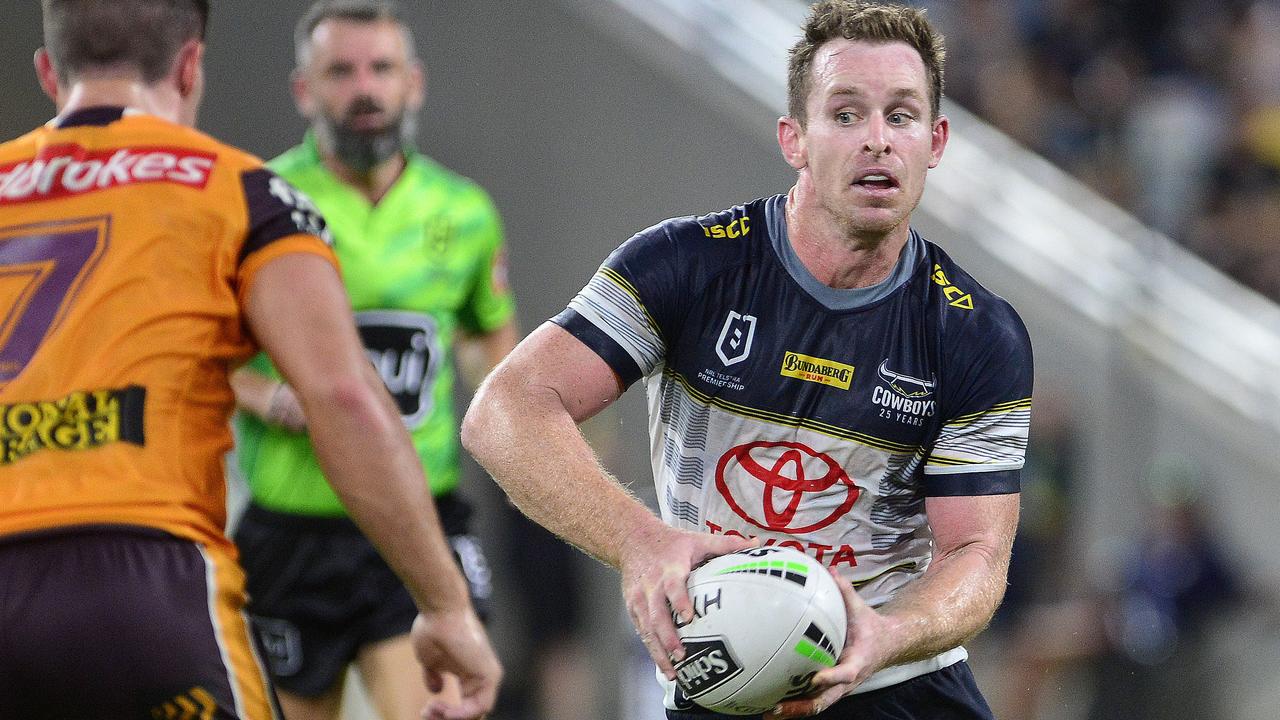 Michael Morgan. NRL Round 1 at Queensland Country Bank Stadium, Townsville. North Queensland Cowboys vs Brisbane Broncos. PICTURE: MATT TAYLOR.
