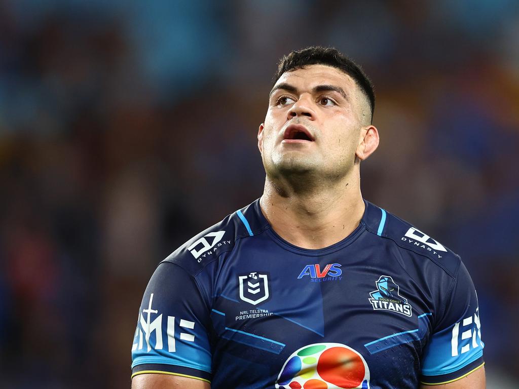 David Fifita’s proposed move to the Rabbitohs has hit a snag: Souths’ tight top-30 roster. Picture: Getty Images